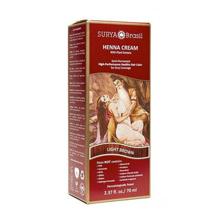 Surya Brasil Light Brown Henna Cream, 2.31 Oz
