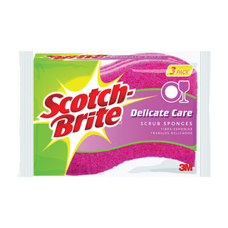 Scotch-Brite Scrub Sponges, Delicate Care