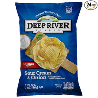 Deep River Snacks Kettle Sour Cream Onion Krinkle Cut Potato Chips