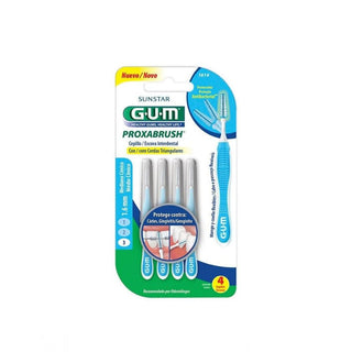 GUM Cepillo Interdental Port.c/tapa Med.conico X1.6mm X4un