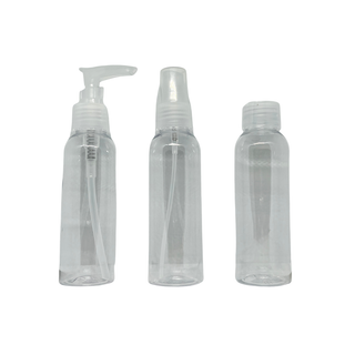 Kingsley Travel Bottle Pump, Spray, Lotion Bottle With Cosmetic Bag 100ml
