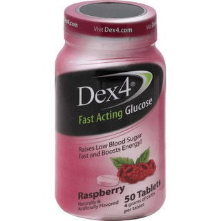 Dex4 Fast Acting Glucose, Tablets, Raspberry