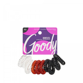 Goody Dentless Spiral Elastics, Medium Hair