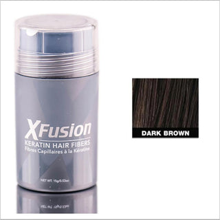 Xfusion Level 3 Dark Brown Keratin Hair Fibers 0.53 Oz. Bottle