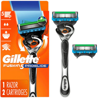 Gillette Fusion ProGlide Men's Razor Handle + 2 Blade Refills