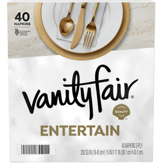 Vanity Fair 3 Ply Entertain Classic Napkins