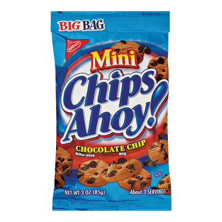 Chips Ahoy! Mini Original Chocolate Chip Cookies, Big Bag, 3 Oz
