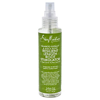 Shea Moisture Extracto De Bambú Y La Raíz De Maca Crecimiento Resiliente Estimulador De Raíz De Karité Humedad 4 Oz De Tratamiento Para Unisex