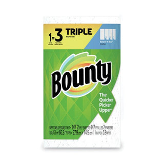 Bounty Select-A-Size Kitchen Roll Paper Towels, 2-Ply, White, 5.9 X 11, 147 Sheets/Roll, 12 Rolls/Carton
