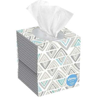Kleenex Trusted Care Facial Tissues Cube Box 2 Ply