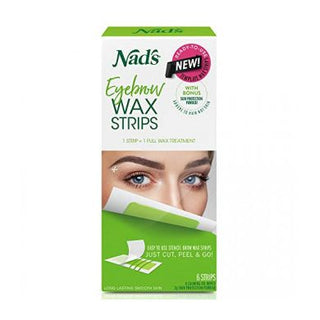 Nad's S Eyebrow Wax Strips For Easy Eyebrow Shaping 6ct