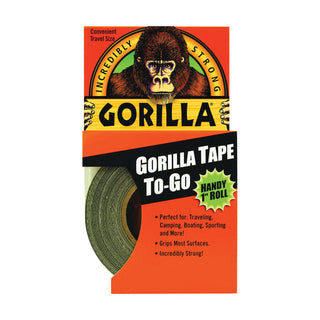 Gorilla Glue 6100105 Black Tape To Go Handy Roll 1 In