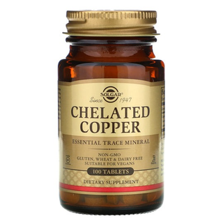 Solgar Chelated Copper 2,5 Mg - 100 Tablets