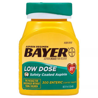 Bayer Aspirin Regimen Enteric Coated Tablets Low Dose 81 Mg Pain Reliever