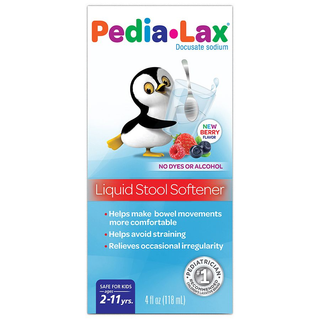 Pedia-Lax Liquid Stool Softener For Kids, Ages 2-11, Berry Flavor, 4 Fl Oz