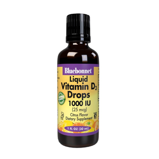 Bluebonnet Nutrition, Liquid Vitamin D3 Drops, Natural Citrus Flavor, 1000 IU, 1 Fl Oz (30 Ml)