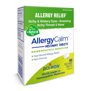 Boiron AllergyCalm, Allergy Relief, Unflavored, 60 Meltaway Tablets