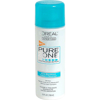 Loreal Dermo-Expertise Pure Zone Continuous Action, Step 1, Skin Balancing Cream Cleanser