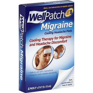Well Patch Cooling Headache Pads, Migraine