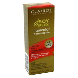 Clairol Pro Professional Liquicolor Permanent Hair Color, 4R/45R Light Red Brown, 2 Oz