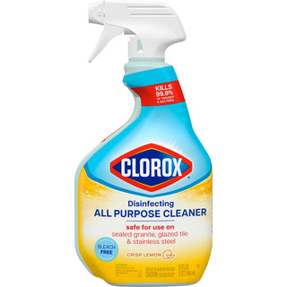 Clorox Disinfecting All Purpose Cleaner Bleach Free, Crisp Lemon, 32 Fl Oz