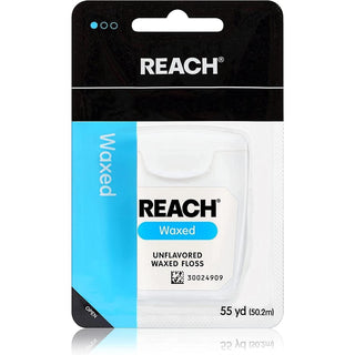 Reach Dental Waxed Floss, Unflavored, 55 Yards
