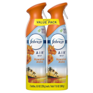 Febreze Air Effects, Hawaiian Aloha Scent, 9.7 Oz Aerosol