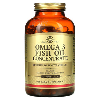 Solgar Omega 3 Fish Oil Concentrate, 240 Softgels