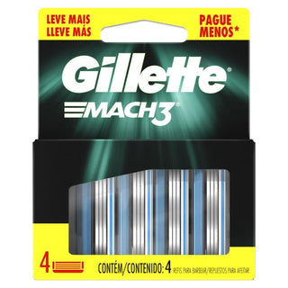 Gillette Carga Mach3 4 Unidades