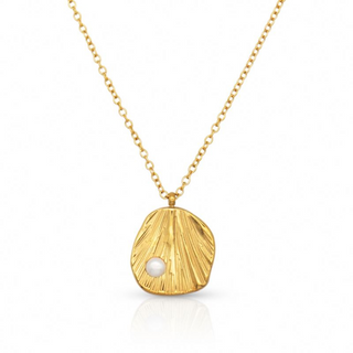 Freshwater Pearl Pendant Necklace, 18k Gold Plated, 55cm