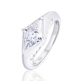 Lumière Rhombus 3.5CT Moissanite Engagement Ring Gold
