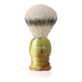 Mondial Hazel Onyx Shaving Brush with EcoSilvertip Synthetic Badger 2-ONIX-ECO