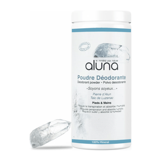 Aluna Alum e Talc Powder for Feet and Hands 100gr