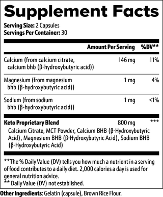 Keto BHB + MCT Capsules with goBHB® - Exogenous Ketones for Fast Ketosis