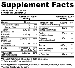Energy Powder (Yuzu Flavor)
