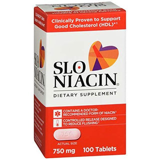 Slo-Niacin 750 Mg Support Good Cholesterol Dietary Supplement