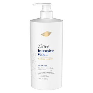 Dove Intensive Repair Shampoo for Damaged Hair with Bio-Restore Complex, 28 oz (Value Size)