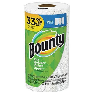 Bounty Select-A-Size Paper Towels, White, 1 Large Roll = 25% More Sheets