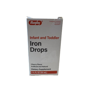 Rugby Infant And Toddler Iron Drops, Cherry Flavor, 50ml