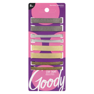 Goody Toni Metal Hair Barrettes - 8 Pcs