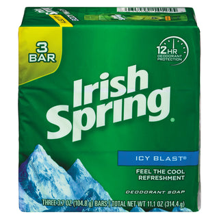 Irish Spring Deodorant Soap Icy Blast - 3 Bars X 3.75 Oz