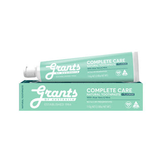 Grants Of Australia Complete Care With Fluoride Natural Toothpaste 110g