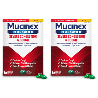Mucinex Fast-Max Severe Congestion & Cough Liquid Gels 16 Ct