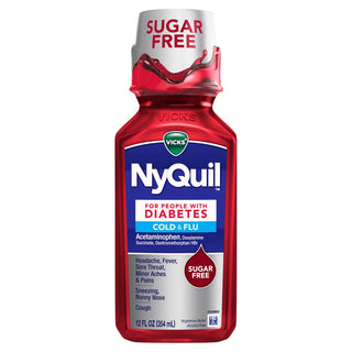 Vicks Nyquil Cold & Flu, Sugar Free 12 Fl Oz