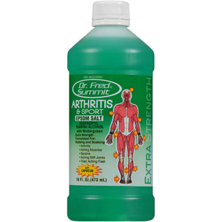 Dr. Fred Summit Arthritis & Sport Epsom Salt Rubbing Alcohol, 16 Fl Oz