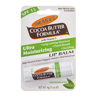 Palmer's Cocoa Butter Formula Ultra Moisturizing Lip Balm SPF 15 Dark, Chocolate & Mint 0.15 Oz