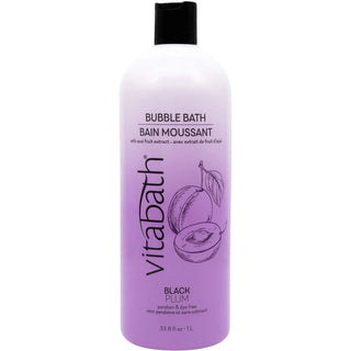 Vitabath Luxurious Black Plum Bubble Bath – Nourishing Bubble Soak With Coconut, Vanilla, And Antioxidants