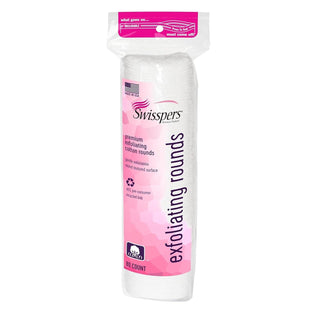 Swisspers Premium Exfoliating Cotton Rounds 80 Ea