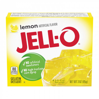 Jell-O Lemon Gelatin Dessert Mix, 3 Oz Box