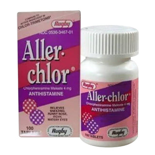 Rugby Aller Chlor Chlorpheniramine Maleate 4Mg Tablets